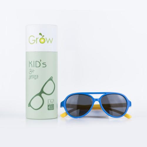 蓝色镜框 儿童偏光太阳眼镜 墨镜 UV400百分百防紫外线 Grow UV 400 Protection Kid's Sunglasses